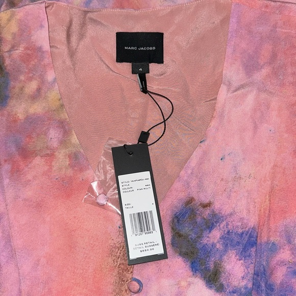 🔥🔥🔥NEW Marc Jacobs 1930s Silk Printed Midi Dress - Picture 7 of 9